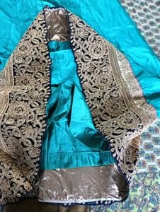 Stunning Teal Lehenga Choli Set