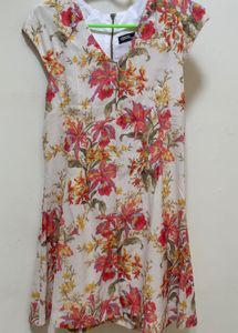ASOS Floral Cap Sleeve Mini Dress