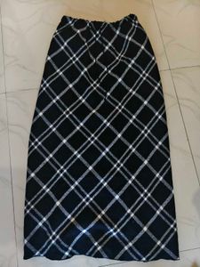 Stylish Plaid Maxi Skirt