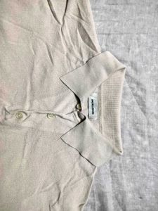 🤍 Minimalist Luxe Polo T-Shirt | Effortlessly Tim