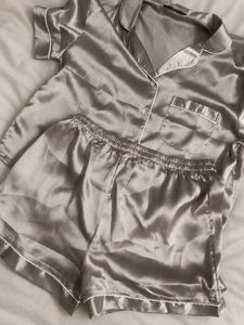 Satin Pajama Set - Loungewear