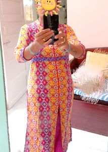 Multi Color Front Slit Kurti.