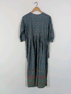 Grey Printed Maternity Kurta (Women)