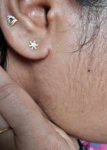 Star Stud Earrings gold 22crt