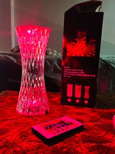 Crystal Diamond Table Lamp with Remote