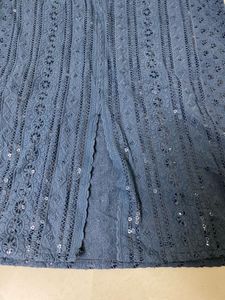 Elegant Blue Sequined Kurta