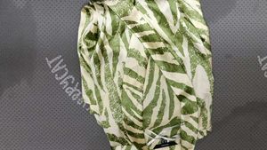 Stylish Green Zebra Print Wrap Dress