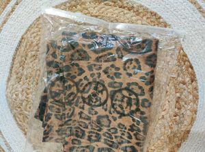 Leopard Print Mini Skirt with Zipper