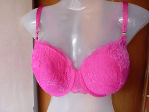 Pink Lace Bra