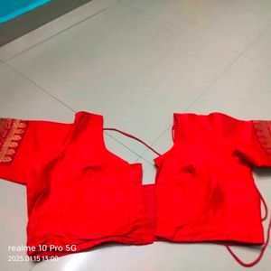 New Bright Red ♥️ Color Simple Blouse