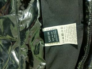 Shein Shiny Black Pleated Mini Skirt Size L