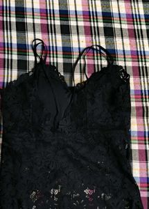 2 Black Lace Cami Top and