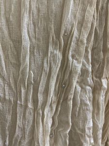 Elegant Cream Silk Blouse with Embellishments