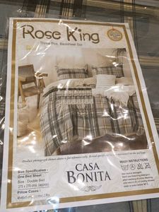 King Size Bedsheet 100% Cotton 108*108 Inch