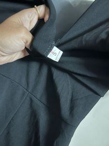 Classic Black Square Neck Dress