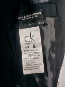 Calvin Klein Energi Black Wool Blend Coat
