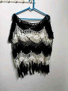 Chic Crochet Fringe Top