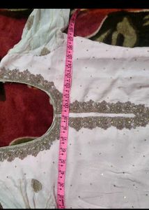 Peach Embroidered Salwar Suit