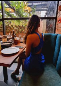 Blue Mini Dress - Chic & Stylish