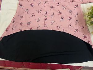 Stylish Pink Printed Kurta