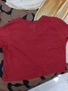 Red Graphic Print T-Shirt