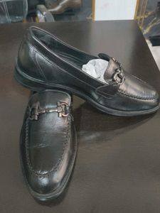 Men's Black Leather Loafers