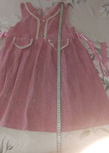 Cute Pink Corduroy Dress