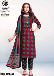 Stylish Printed Kurta Set with Dupatta