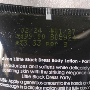 Little black dress Party perfume body lotion