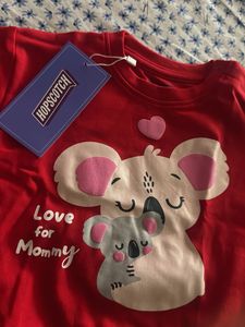 Cute Red Koala Print Sweatshirt