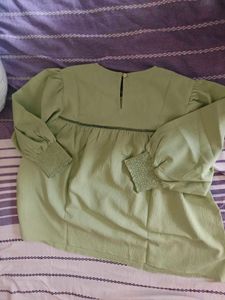 Light Green Textured Top