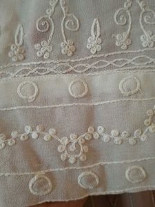 Mango Elegant Embroidered White Top