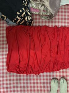 Party Red Ruched Cut-out  One piece