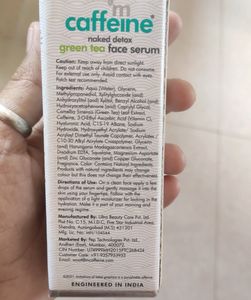 Detox Green tea serum with vitamine C with free gifts