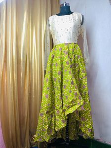 Unique Green Patterned Dress