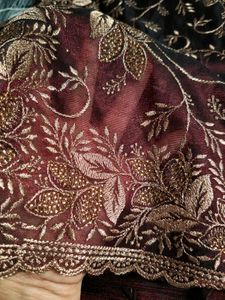 Embroidered Silk Saree