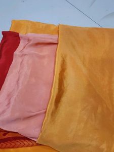 Elegant Orange Silk Saree