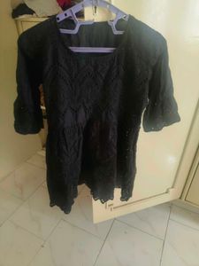 Black Lace Kurtis