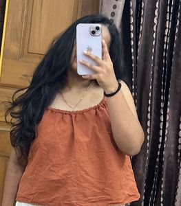 Rusty Orange  Top ( fixed price as it is already l