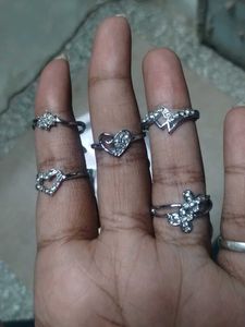 Sparkling Rhinestone Ring Set- only one