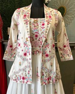 Beautiful Sarara with Koti and Dupatta