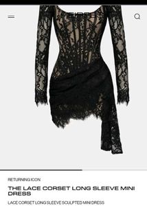 Gothic corset lace mini dress