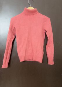 Pink Turtleneck Sweater