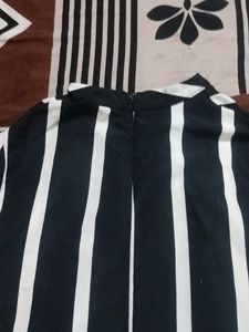 Black and White Striped Tunic