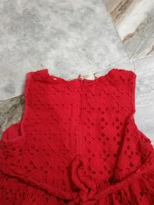 Charming Red Lace Dress