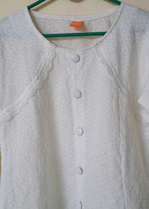 Elegant White Textured top