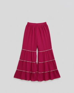 Elegant pink sharara set