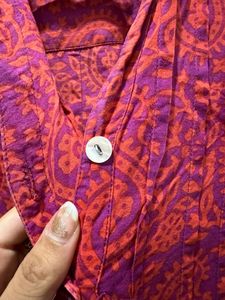 Red Floral Printed Dress for Ladies