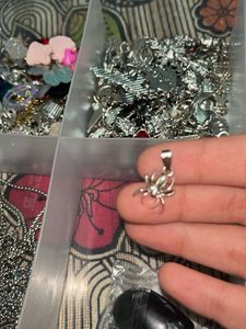 Silver Spider Charm Pendant