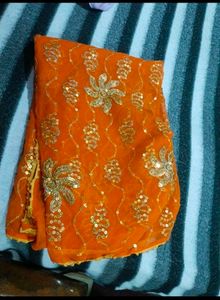 Sequence Orange Duppta